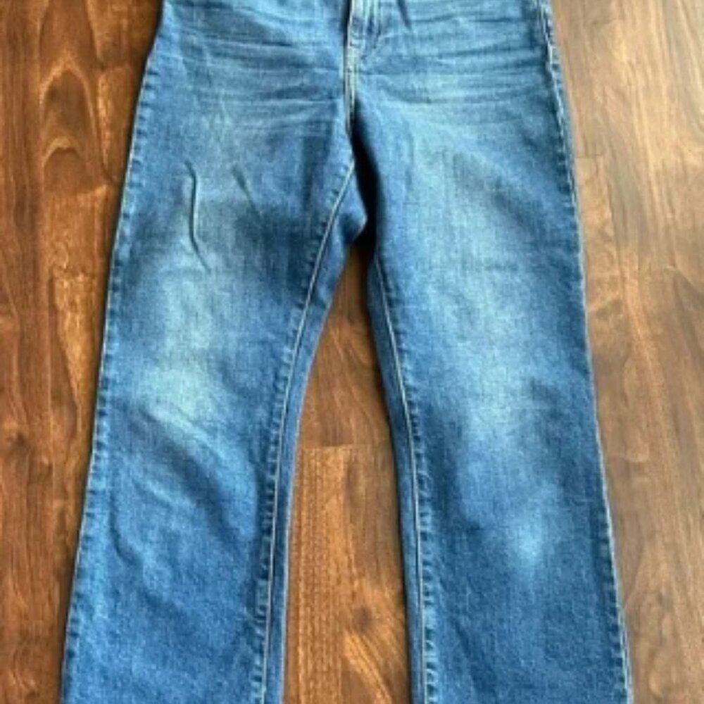 Topshop Moto Dree Denim Jeans Raw Hem Size W25 To Fit L30 Inseam 23”